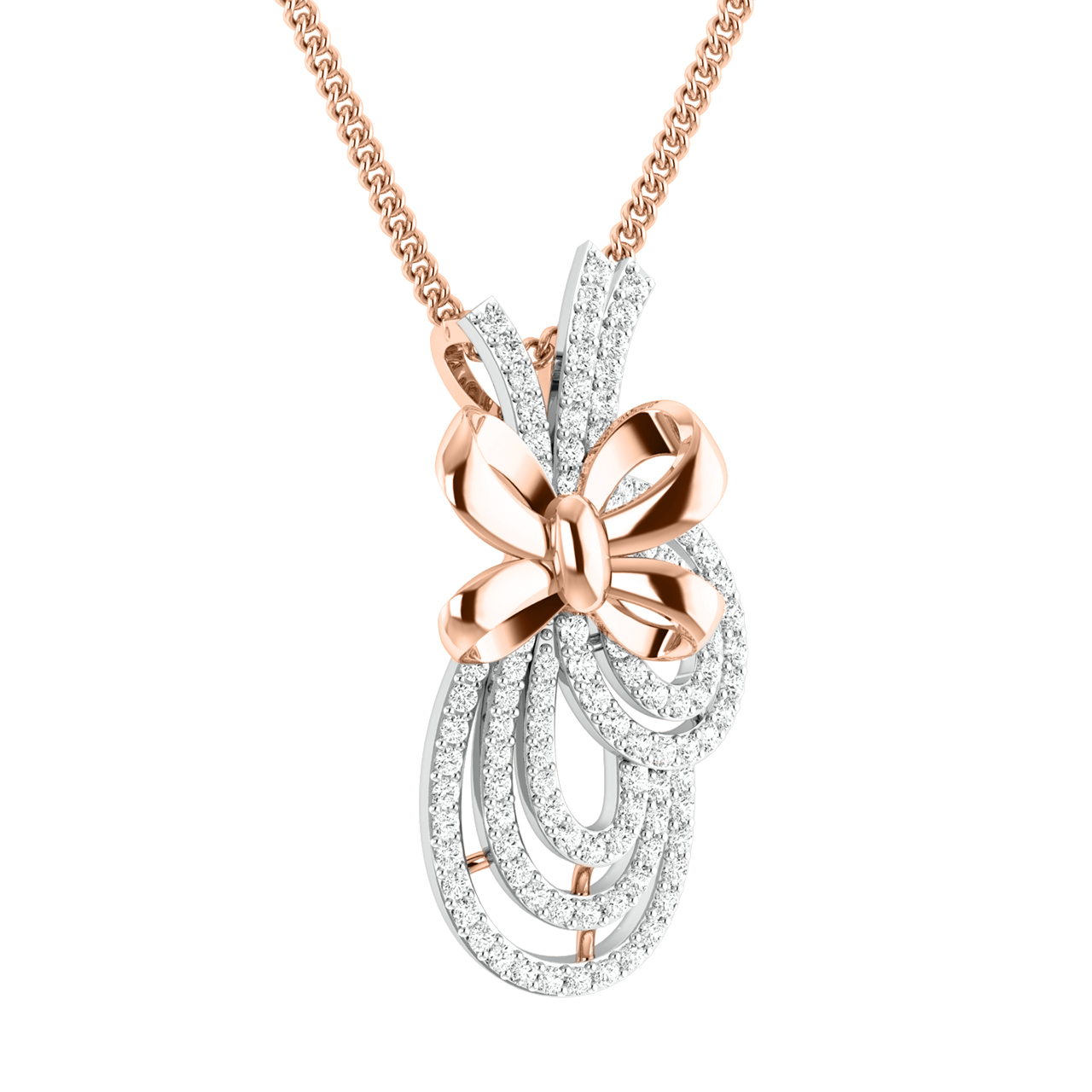 Julie Round Diamond Office Wear Pendant